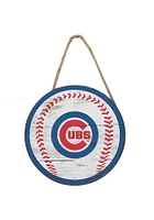 Chicago Cubs Hanging Wood Sign - Blue