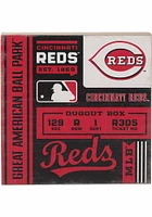 Cincinnati Reds Deep Wood Block Sign