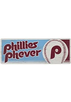 Philadelphia Phillies Traditons Wood Sign - Red