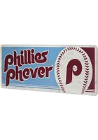 Philadelphia Phillies Traditons Wood Sign - Red