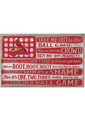 St Louis Cardinals Flag Stretched Canvas Wall Art