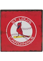 St Louis Cardinals Deep Wood Block Graphic Sign