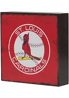 St Louis Cardinals Deep Wood Block Graphic Sign