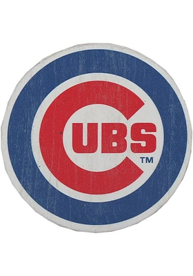 Chicago Cubs Logo Wood Magnet