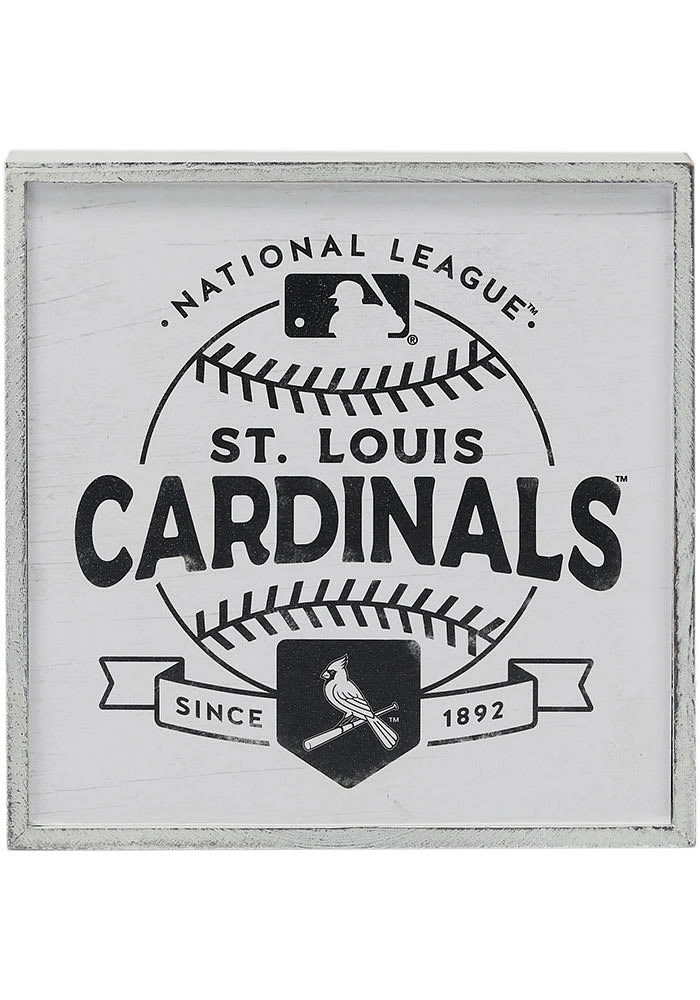 St Louis Cardinals Framed Deep Wood Sign