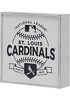 St Louis Cardinals Framed Deep Wood Sign