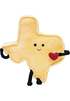 Texas State Shape Plush - White