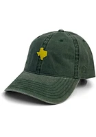 Texas State Yellow Felt Patch Adjustable Hat - Green