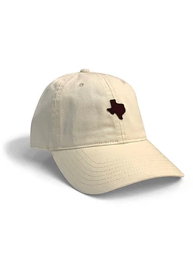 Texas State Maroon Felt Patch Adjustable Hat