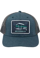 KC BBQ 5 Panel Trucker Adjustable Hat - Navy Blue