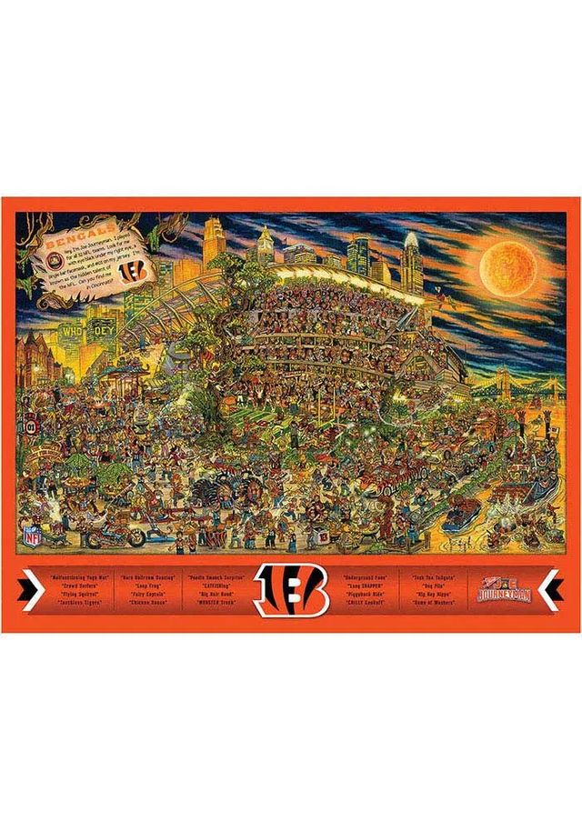 Cincinnati Bengals 500 Piece Joe Journeyman Puzzle