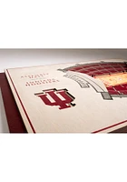 Indiana Hoosiers 5-Layer 3D Stadium View Wall Art - Tan