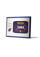 Kansas Jayhawks 5-Layer 3D Stadium View Wall Art - Tan