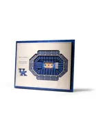 Kentucky Wildcats 5-Layer 3D Stadium View Wall Art