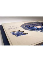 Kentucky Wildcats 5-Layer 3D Stadium View Wall Art