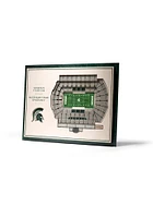 Michigan State Spartans 5-Layer 3D Stadium View Wall Art - Tan