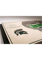 Michigan State Spartans 5-Layer 3D Stadium View Wall Art - Tan