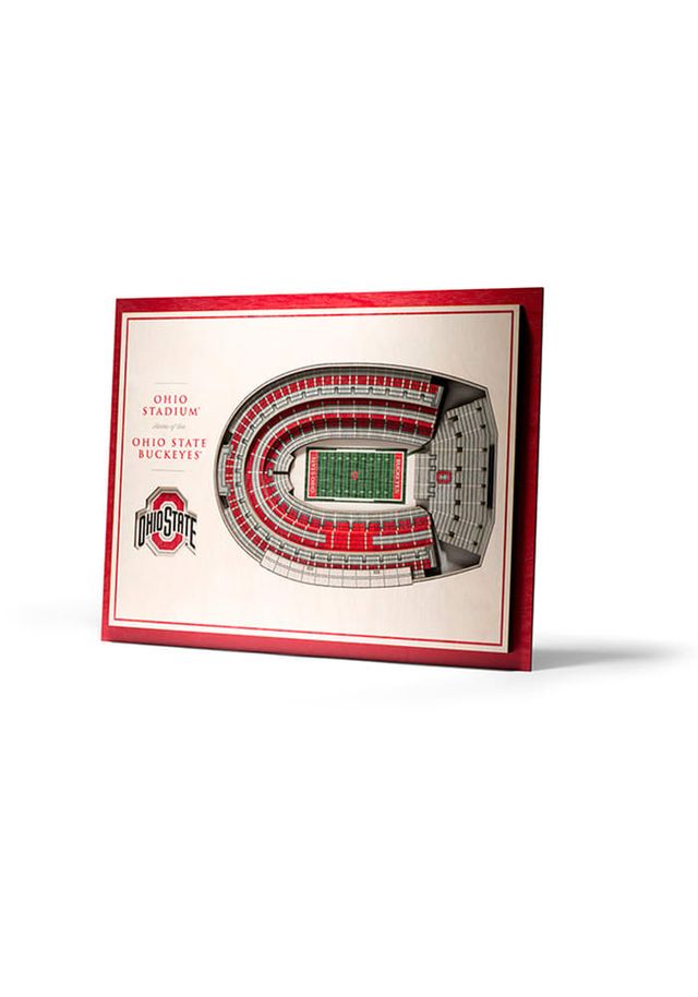 Ohio State Buckeyes 5-Layer 3D Stadium View Wall Art