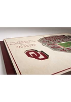 Oklahoma Sooners 5-Layer 3D Stadium View Wall Art