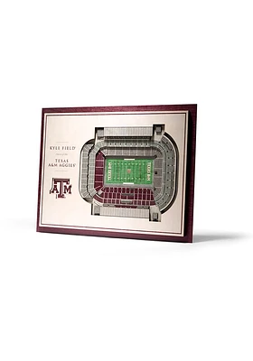 Texas A&M Aggies 5-Layer 3D Stadium View Wall Art