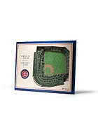 Chicago Cubs Team 5-Layer 3D Stadium View Wall Art - Tan
