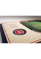 Chicago Cubs Team 5-Layer 3D Stadium View Wall Art - Tan