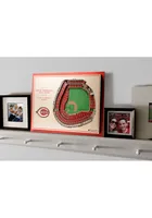 Cincinnati Reds 5-Layer 3D Stadium View Wall Art