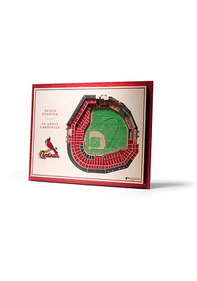 St Louis Cardinals 5-Layer 3D Stadium View Wall Art