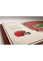 Cleveland Browns 5-Layer 3D Stadium View Wall Art - Tan