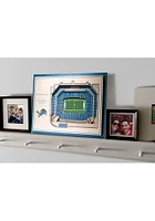 Detroit Lions 5-Layer 3D Stadium View Wall Art - Tan