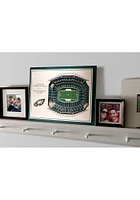 Philadelphia Eagles 5-Layer 3D Stadium View Wall Art - Tan