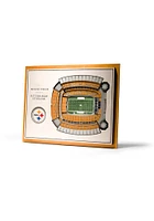 Pittsburgh Steelers 5-Layer 3D Stadium View Wall Art - Tan