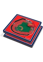 St Louis Cardinals 3D Stadium View Coaster - Red