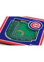 Chicago Cubs 3D Stadium View Coaster - Blue