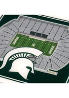 Michigan State Spartans 3D Stadium View Coaster - Green