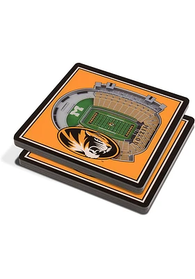 Missouri Tigers 3D Stadium View Coaster - Black