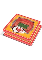 Kansas City Chiefs 3D Stadium View Coaster - Red