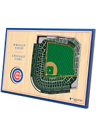 Chicago Cubs 3D Desktop Stadium View Blue Desk Accessory