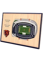 Chicago Bears 3D Desktop Stadium View Navy Blue Desk Accessory