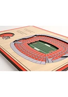 Cleveland Browns 3D Desktop Stadium View Brown Desk Accessory