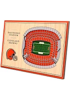 Cleveland Browns 3D Desktop Stadium View Brown Desk Accessory