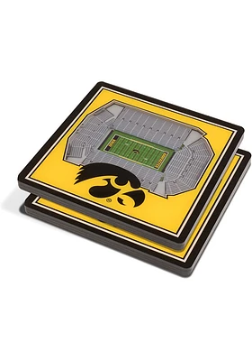 Iowa Hawkeyes 3D Stadium View Coaster