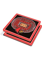 Louisville Cardinals 3D Stadium View Coaster - Black