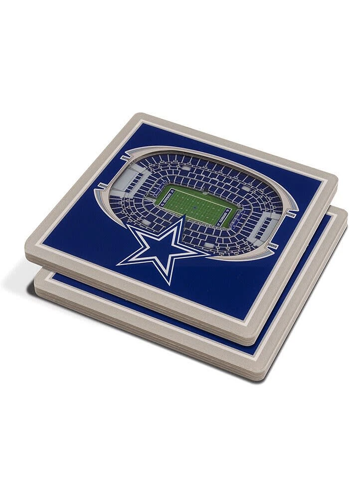 Dallas Cowboys 3D Stadium View Coaster - Blue