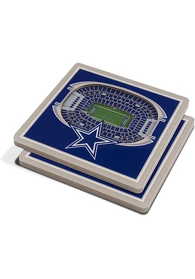 Dallas Cowboys 3D Stadium View Coaster - Blue