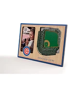 Chicago Cubs Stadium View 4x6 Picture Frame - Brown