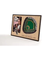 Chicago White Sox Stadium View 4x6 Picture Frame - Brown