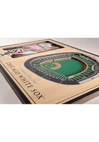 Chicago White Sox Stadium View 4x6 Picture Frame - Brown