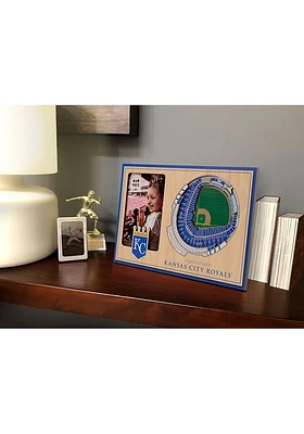 Kansas City Royals Stadium View 4x6 Picture Frame - Brown