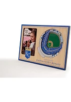 Kansas City Royals Stadium View 4x6 Picture Frame - Brown